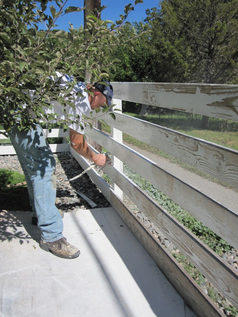 Ben Painting Fence
