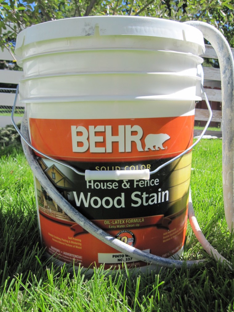 Fence Stain and Paint