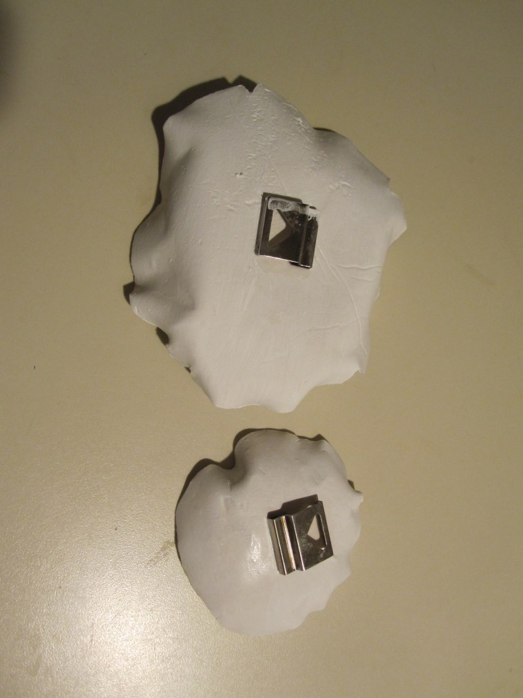 Clay Wall Flower Backs