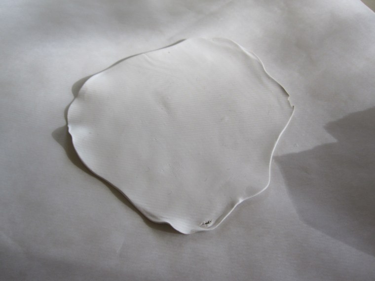 Clay Wall Flower Rolled Out