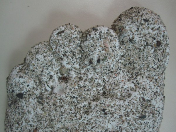 Poured Plaster Feet Vincent's Detail