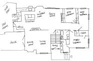 Hand Drawn Upper Level Floor Plan Hand Drawn Upper Level Floor Plan
