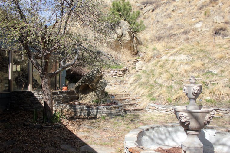 New-House-Back-Yard-Stairs April 13 2012