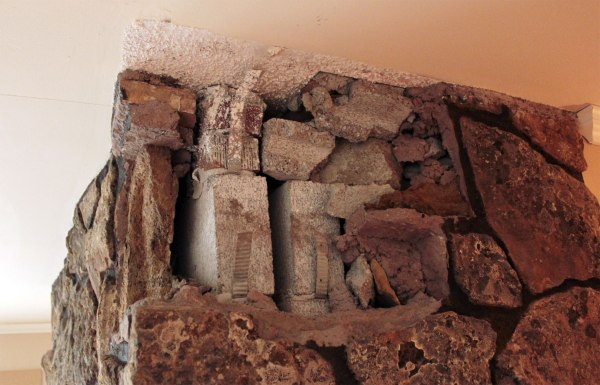 Fireplace Rock Removal Behind