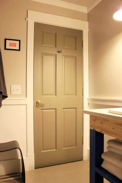 Main Bathroom Painted Door Closed