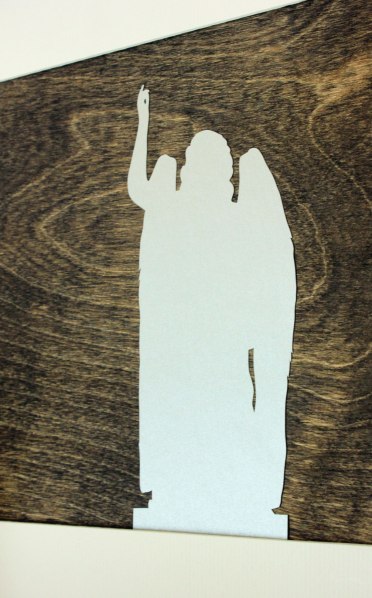 Art On Mantel Silhouette Detail