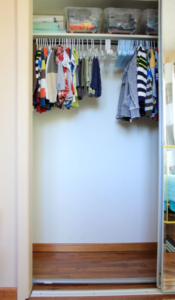 Boys Closet Before Double Rod