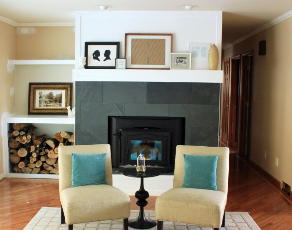 Mantel Frame Arrangements Gold Vase