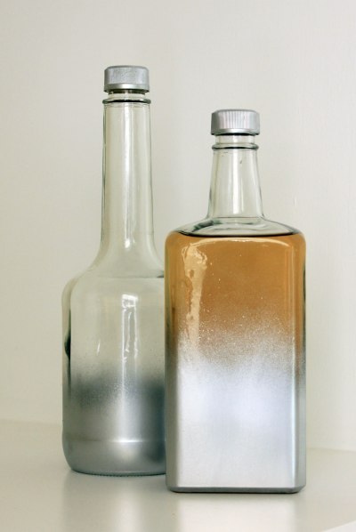 Bar Tray Painted Bottles