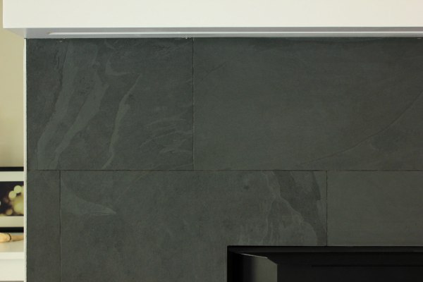 Grouted Fireplace Tile