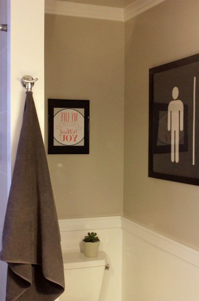 Print in Bathroom Reflection