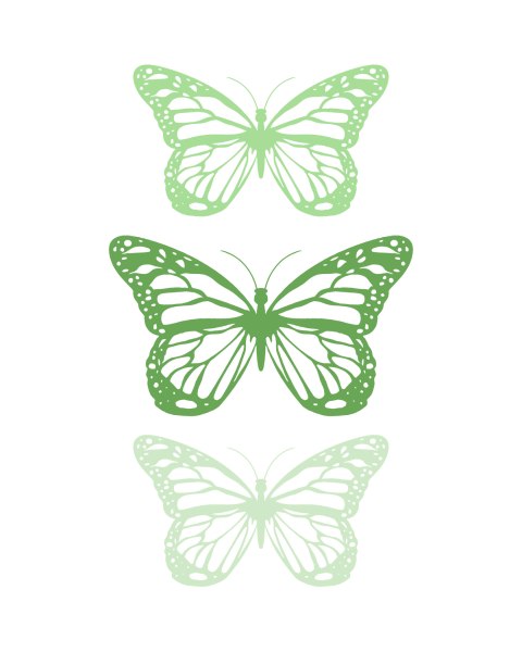 Spring-Butterfly-Green