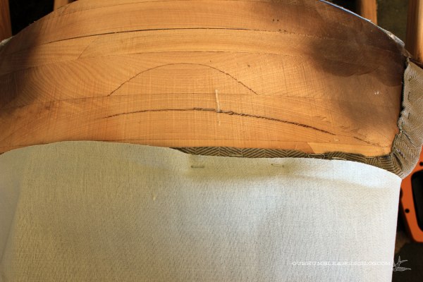 MCM Chairs Adding Back Cover Staples