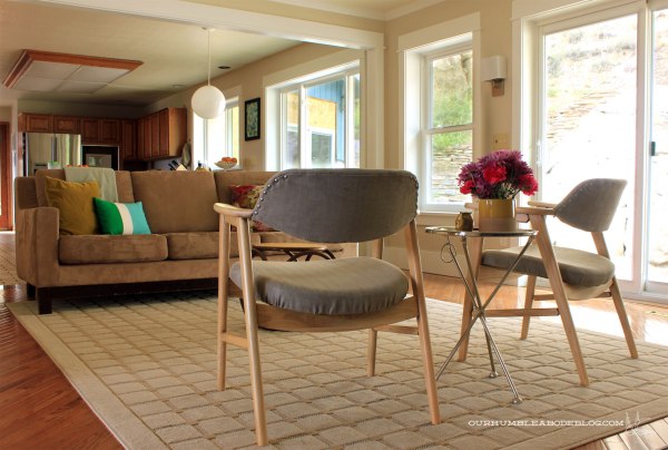 MCM Chairs Finished Toward Kitchen