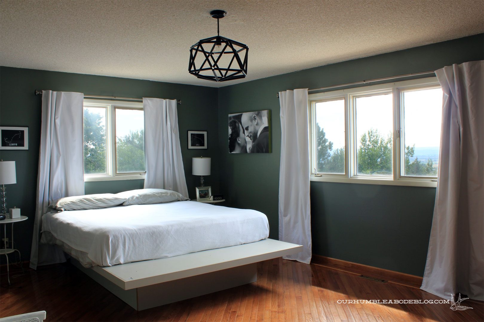 Master-Bedroom-Painted-Blue-Sage-from-Door, image size:1620x1078