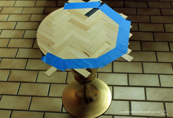 Gold-and-Herringbone-Side-Table-Step-4