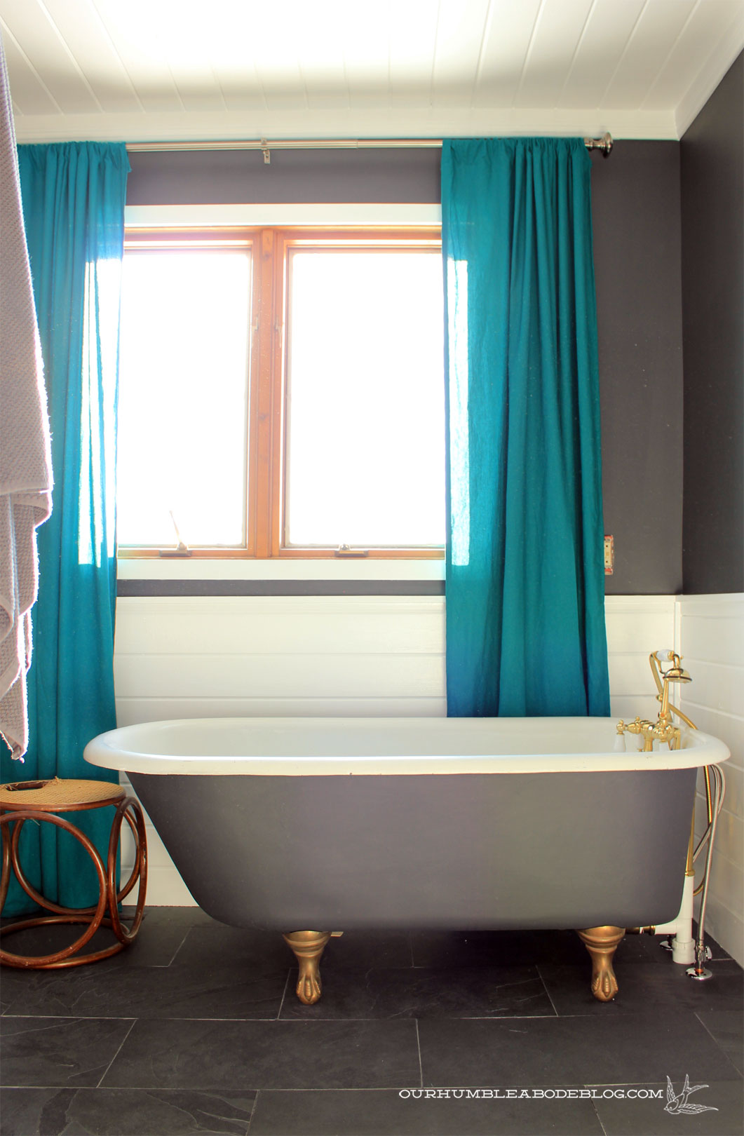 Master-Bathroom-Claw-Tub-and-Window-Curtains