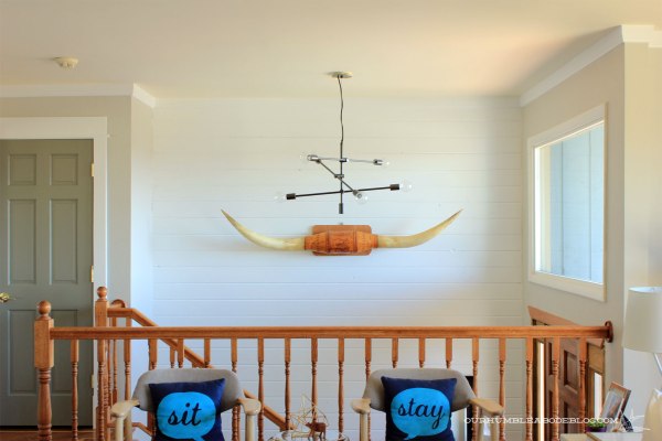 Finished-T-and-G-Plank-Entry-Wall-with-Horns-Detail