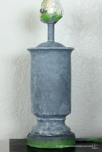 Faux-Zinc-Lamp-Finish-Dry