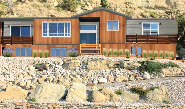 Photoshop-House-Plans-Rust-Trim-Door-Plants