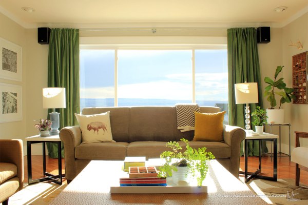 Green-Curtains-in-Living-Room-Behind-Sofa