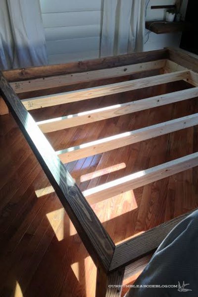Building-Bed-Frame-in-Room
