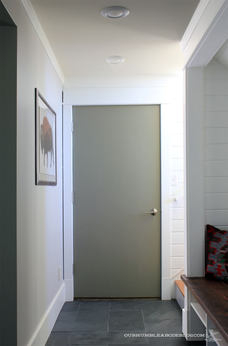 bison-print-by-garage-door