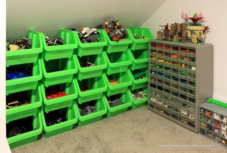Storing-Legos-in-Stair-Space-Stacking-Bins-and-Drawers