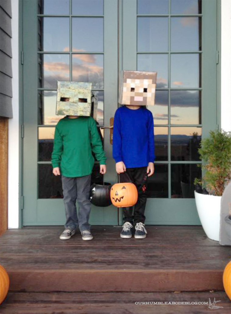 Minecraft-Zombie-and-Steve-Costumes
