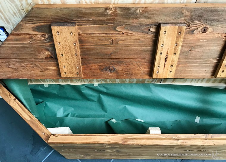 Built-in-Bench-Stained-Angled-End-Bench