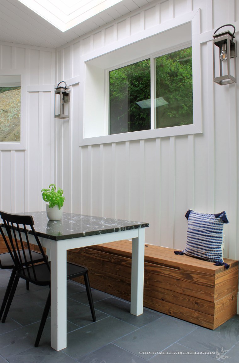 Pool-House-Kitchen-Table-From-Back-Door