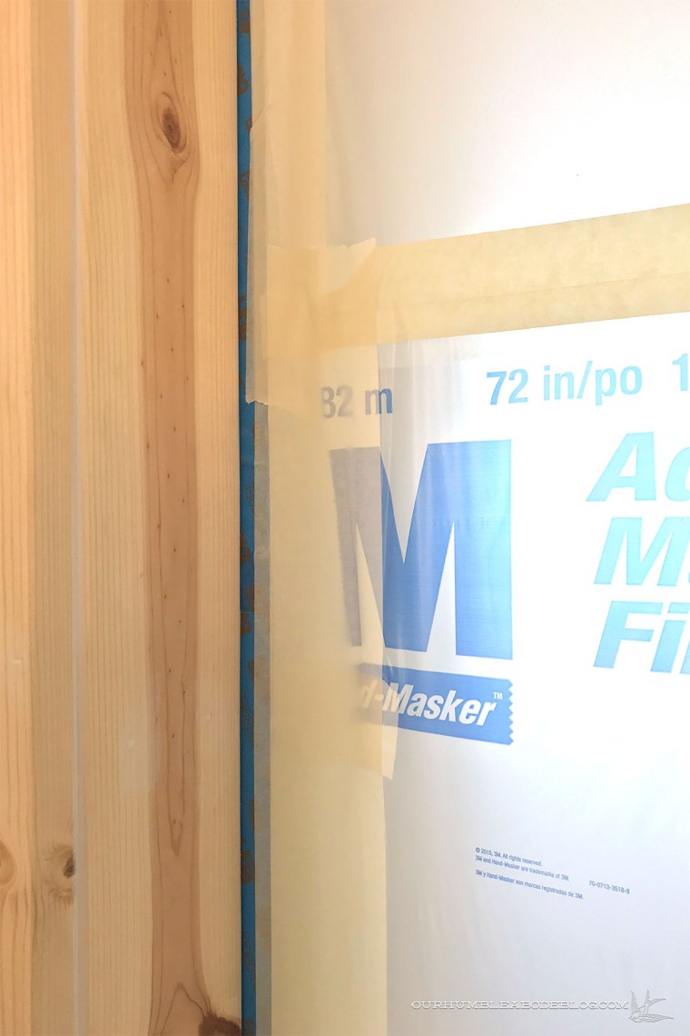 Priming-Pool-House-Walls-Masked-Door