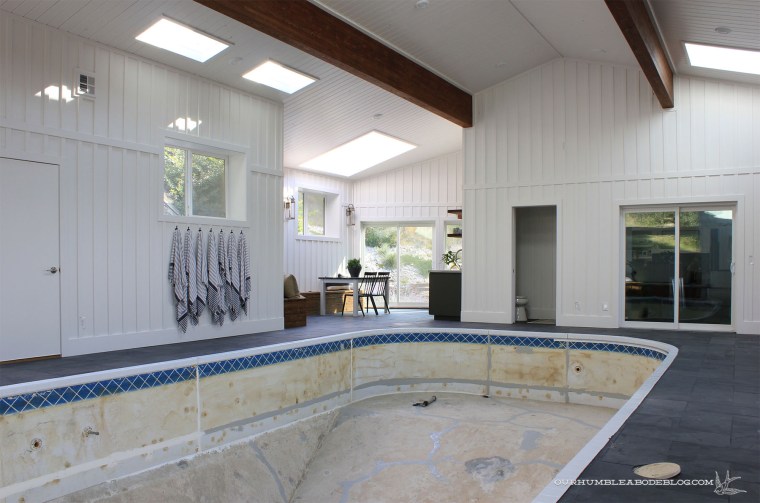 Pool House Patched Cracks in Pool Overall