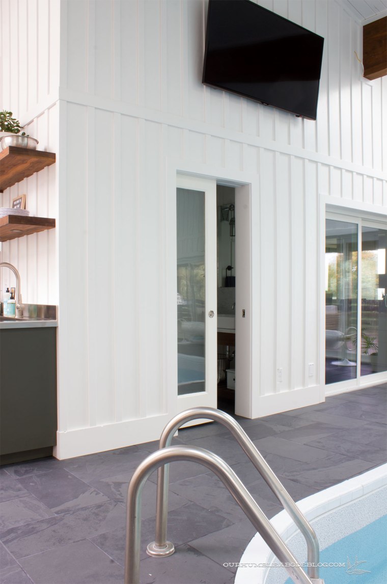 Pool-House-Finished-TV-Above-Bathroom