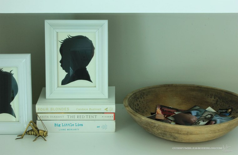 Bowl-with-Photos-on-Shelves-by-Fireplace