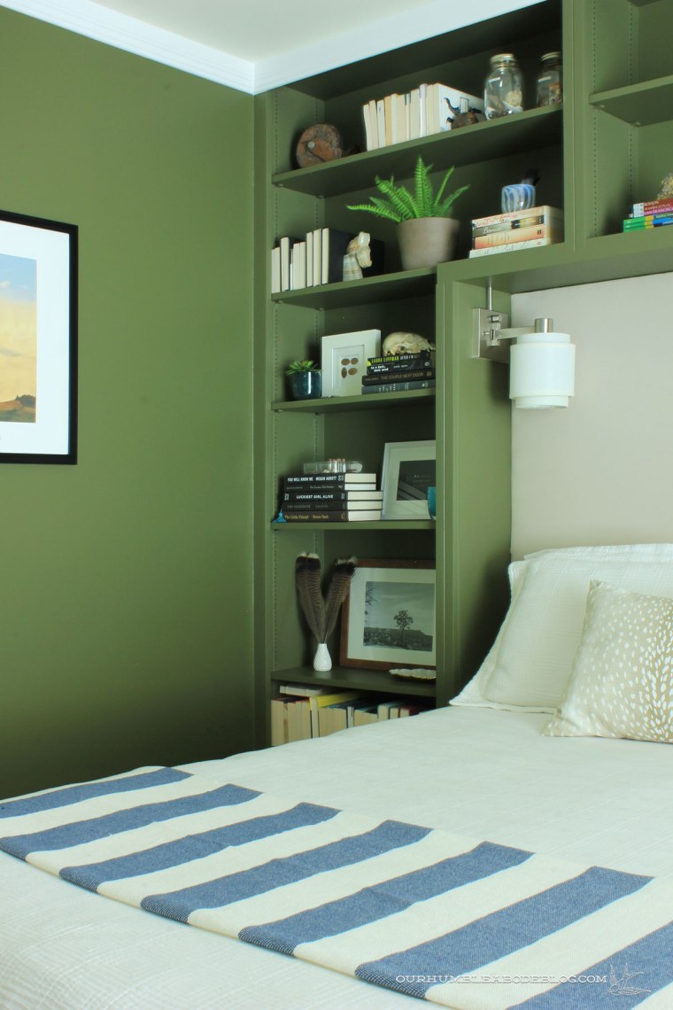Green-Bookshelves-Styled-Left-Side-Overall